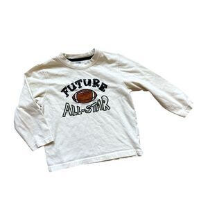 Toddler Boys Gymboree Future All Star Embroidered Football Tee Shirt - Sz 3T